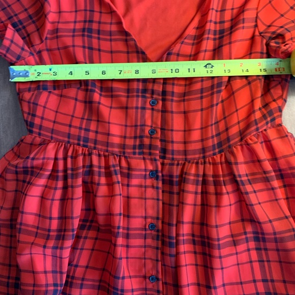 Red plaid old Navy Dress - Picture 8 of 13